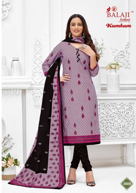 Balaji Kumkum 30 Regular Wear Wholesale Cotton Printed Dress Material Catalog
